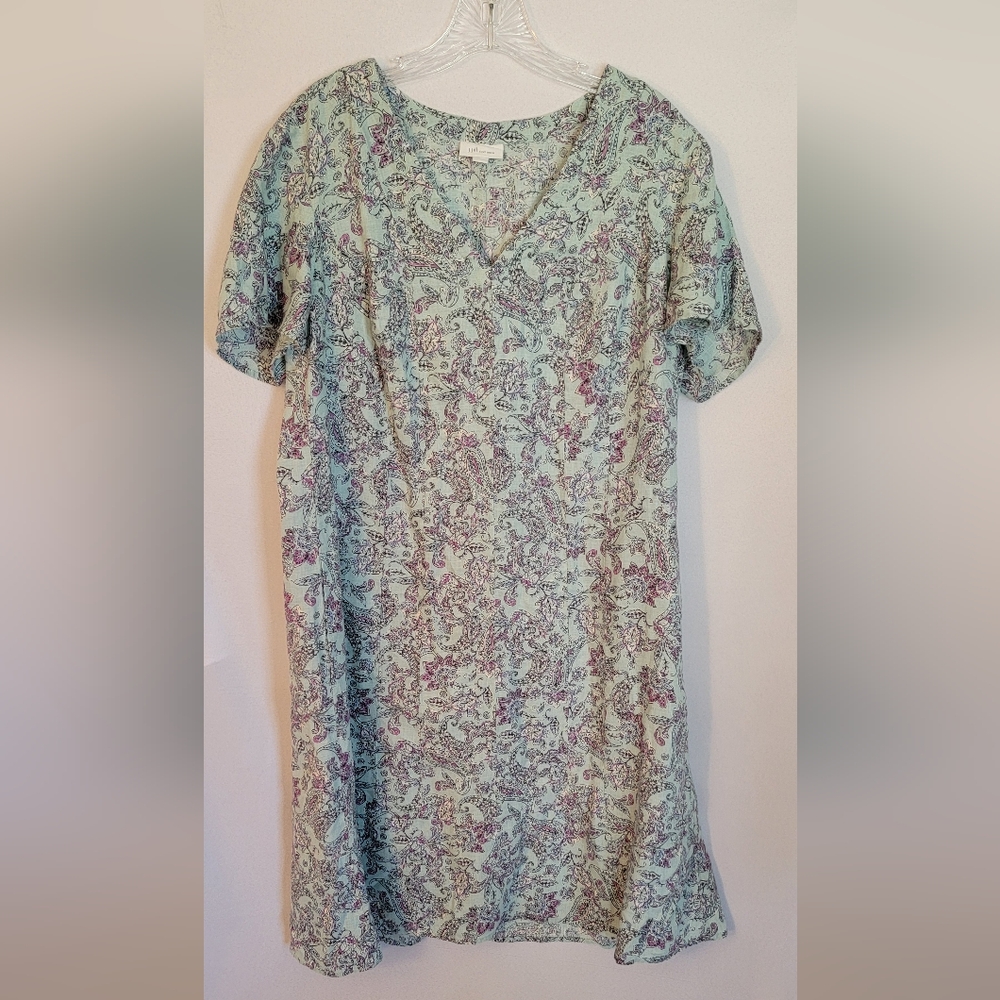 J. Jill Floral Print Dress - Mint and Lavender